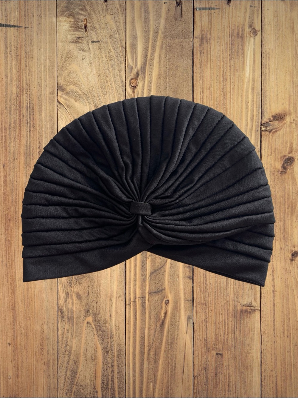 Black Women’s Pleated Turban Headwrap